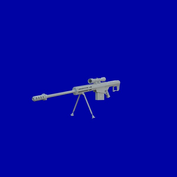 3d barrett m107a1 sniper rifle - Barrett m107a1 by Maarten_Dominicus